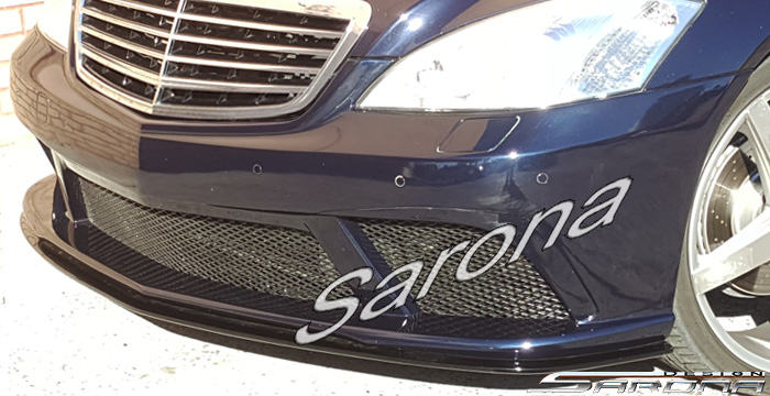 Custom Mercedes S Class  Sedan Front Bumper (2007 - 2013) - $1290.00 (Part #MB-159-FB)